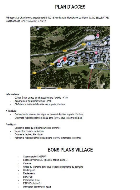 Appartement Montchavin La Plagne Eksteriør bilde